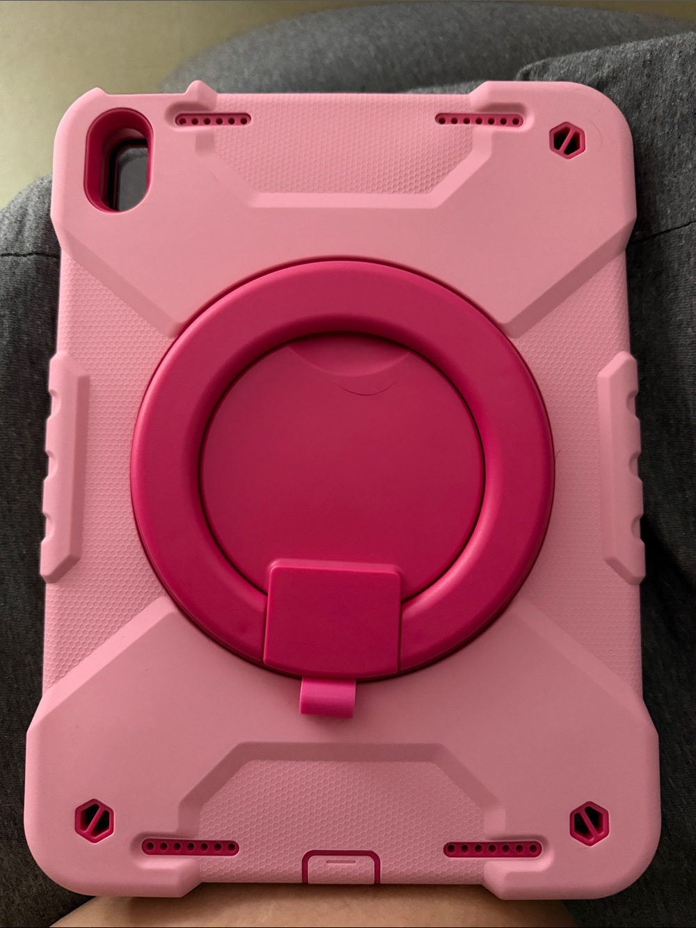 Pink Heavy-Duty Tablet Case - Shockproof Rugged Protection - Picture 2 of 3